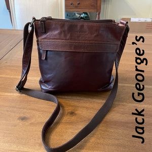 Jack George’s 100% leather Bag EXCELLENT condition UNISEX